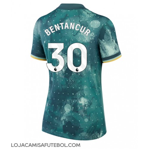 Camisa de Futebol Tottenham Hotspur Rodrigo Bentancur #30 Equipamento Alternativo Mulheres 2024-25 Manga Curta